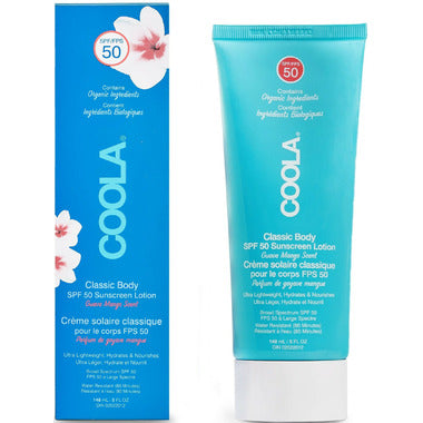 COOLA Classic Écran solaire pour le corps FPS 50, parfum goyave-mangue