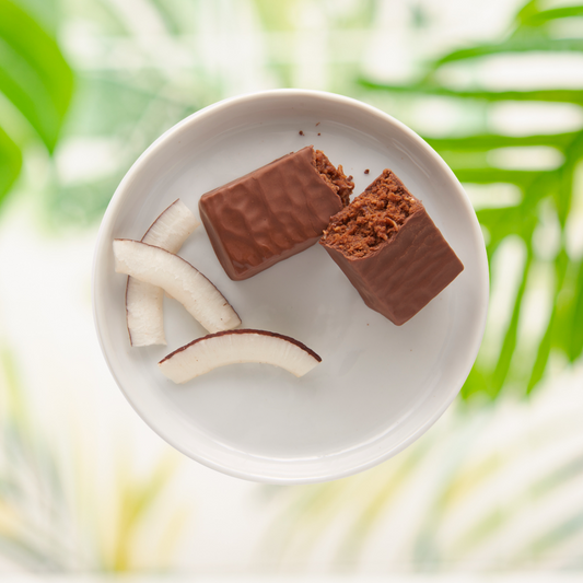 Barre chocolatée à saveur de noix de coco